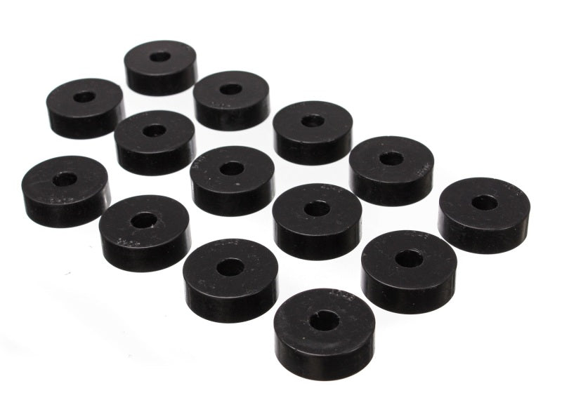 Energy Suspension 55-73 Jeep CJ5/CJ7/CJ8 Scrambler Black Body (Cab) Mount Set Bushing Kits Energy Suspension