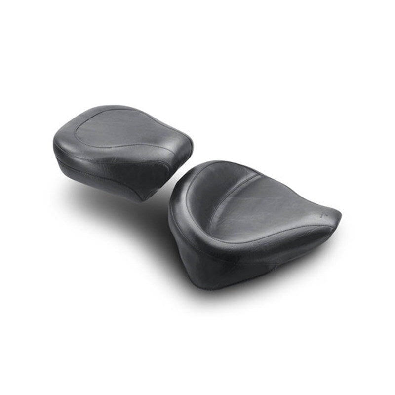 Mustang 00-15 Harley Softail Standard Rear Tire Wide Touring Solo Seat - Black Solo Motorcycle Seats Mustang Motorcycle