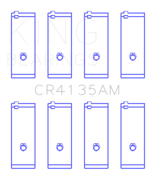 King Engine Bearings 85-01 Toyota 5SFE L4 DOHC 16 Valves (Size +0.50) Rod Bearing Set Bearings King Engine Bearings