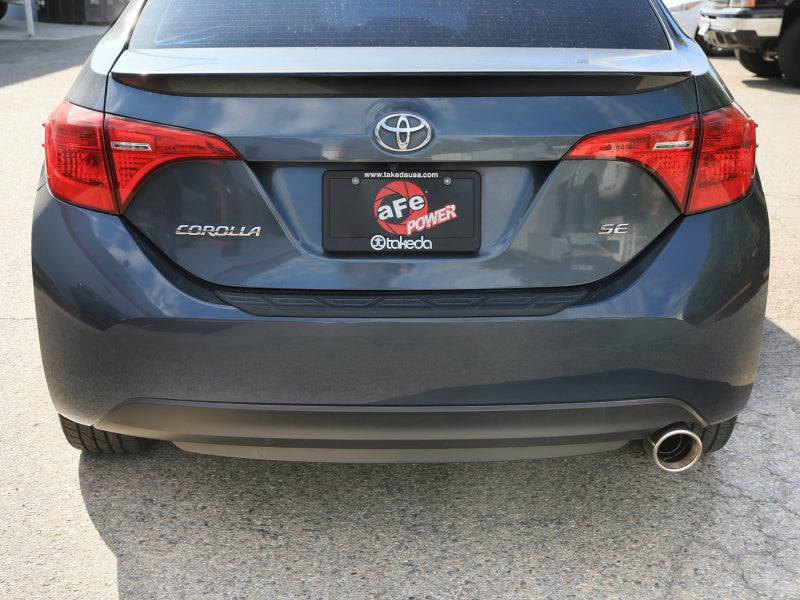 aFe 14-19 Toyota Corolla 1.8L Takeda 2.5in 304SS Axle-Back Exhaust w/ Polished Tip Axle Back aFe