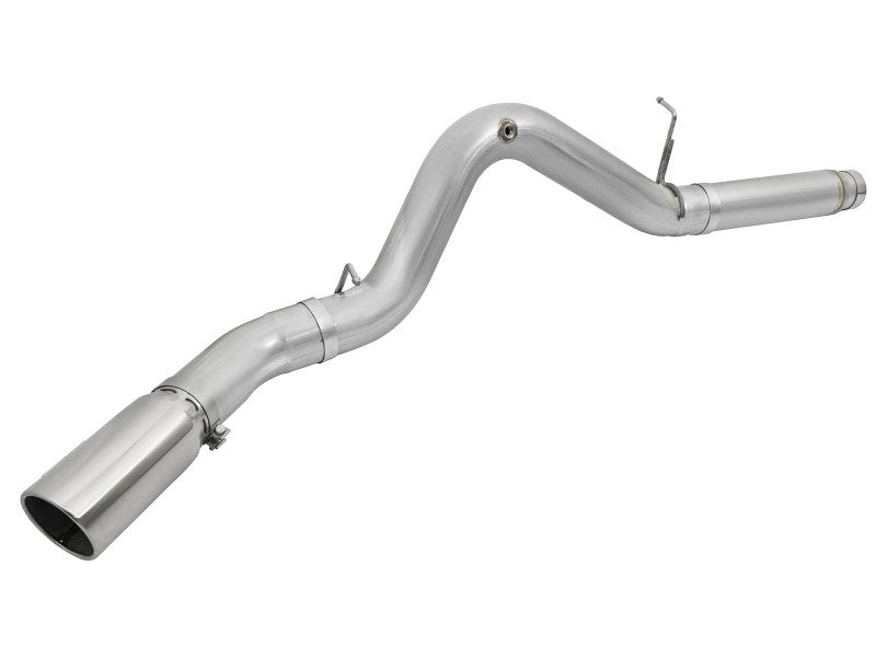 aFe Atlas Exhaust 5in DPF-Back Aluminized Steel w/ Polished Tips 16-17 GM Diesel Truck V8-6.6L (td) DPF Back aFe