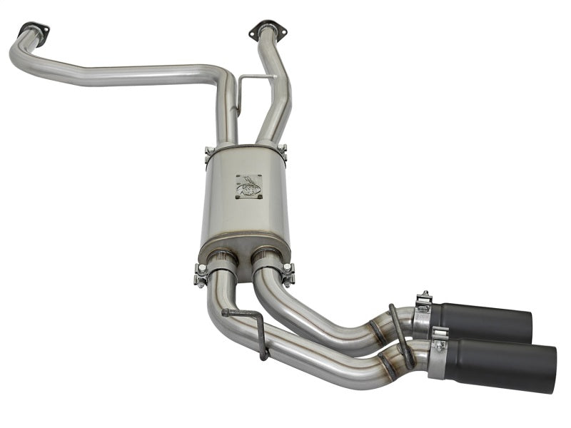 aFe POWER Rebel Series 2-1/2in 409 SS Cat Back Exhaust w/ Black Tips 16-17 Nissan Titan V8 5.6L Catback aFe