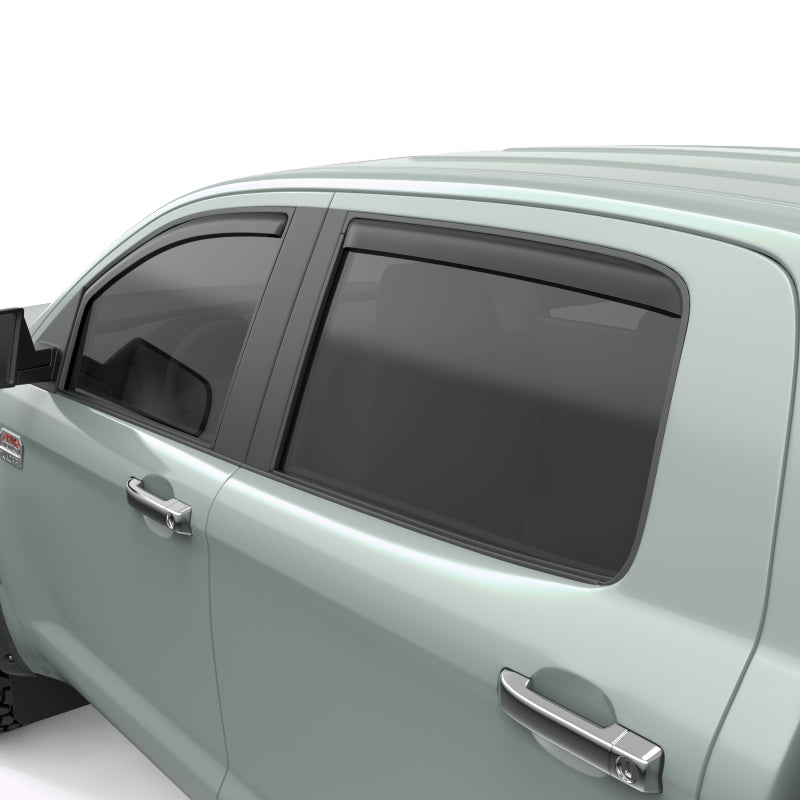 EGR 07-12 Toyota Tundra Crew Max In-Channel Window Visors - Set of 4 - Matte (575195) Wind Deflectors EGR