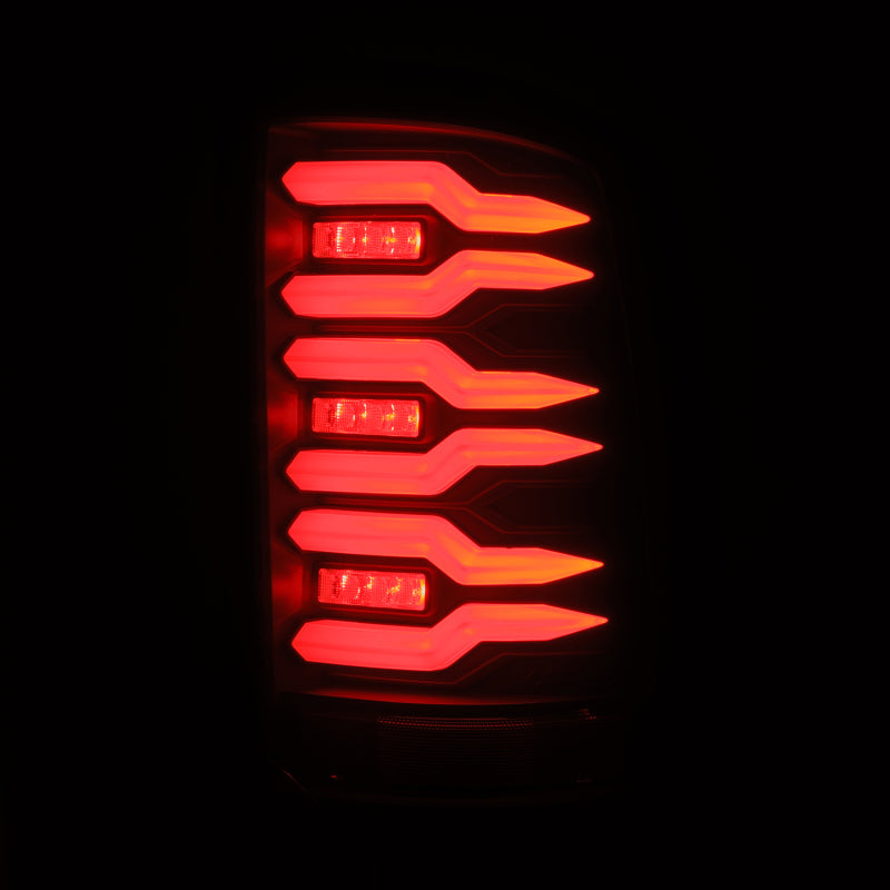 AlphaRex 07-13 GMC Sierra 1500/07-14 2500/3500HD (No Classic/Dually) Luxx-Series LED Tail Lights Blk Tail Lights AlphaRex