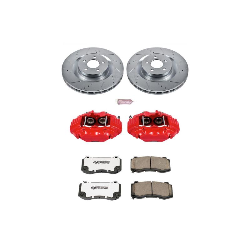 Power Stop 06-08 Dodge Magnum Front Z26 Street Kit w/Cals Brake Kits - Performance D&S PowerStop