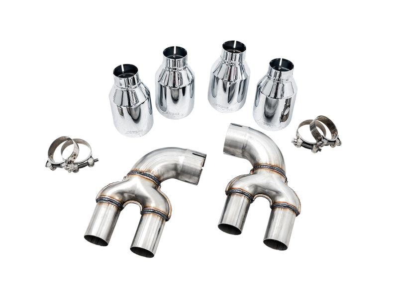 AWE Tuning 2019+ BMW M340i (G20) Non-Resonated Touring Edition Exhaust - Quad Chrome Silver Tips Catback AWE Tuning