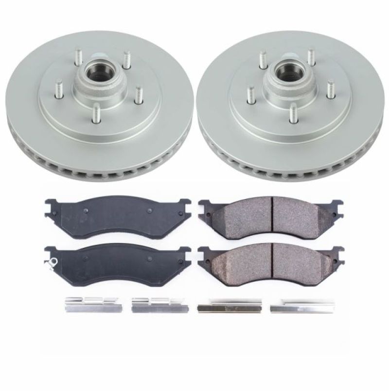 Power Stop 97-00 Ford Expedition Front Z17 Evolution Geomet Coated Brake Kit Brake Kits - Performance Blank PowerStop