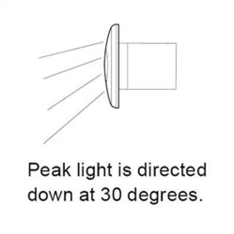 Hella Step Lamp 1X2 WHITE MD12/24 SS RIM 2XT Sidemarkers & Indicators Hella