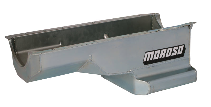 Moroso Chevrolet Big Block Gen 5/6/GM A Body Kicked Out Wet Sump 6qt 8in Steel Oil Pan Oil Pans Moroso