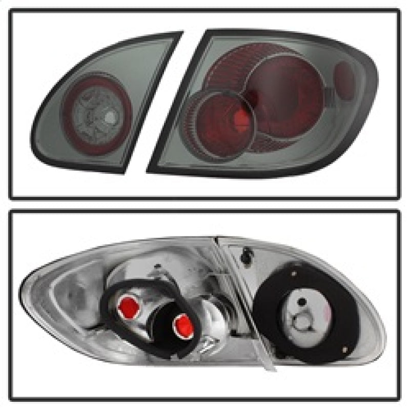 Spyder Toyota Corolla 03-08 Euro Style Tail Lights Smoke ALT-YD-TC03-SM Tail Lights SPYDER
