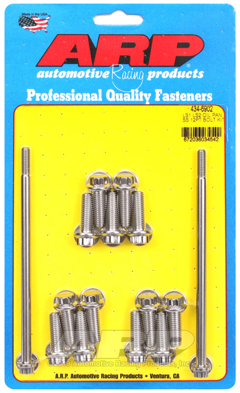 ARP Chevy LS1 LS2 Stainless Steel 12 Point Oil Pan Bolt Kit Hardware Kits - Other ARP