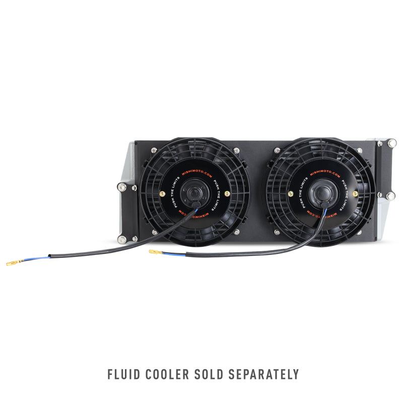 Mishimoto Universal 17in. Heavy-Duty Oil Cooler Fan Shroud - Micro Wrinkle Black Fans & Shrouds Mishimoto