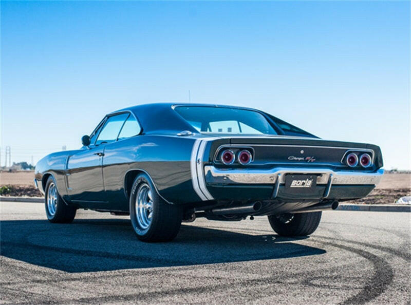 Borla CrateMuffler Big Block Mopar 383/413/426/440 2.5in Offset/Center 14inx4.35inx9in Oval Muffler Muffler Borla