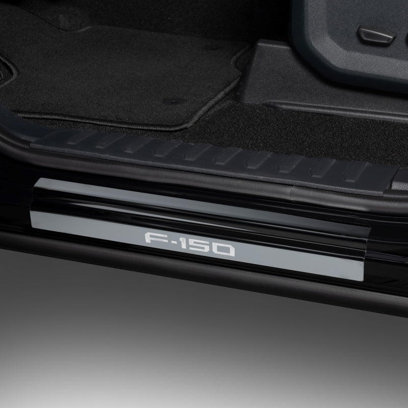 Putco 21-23 Ford Bronco w/Bronco Etching (4pcs) Black Platinum Door Sills Door Panels Putco