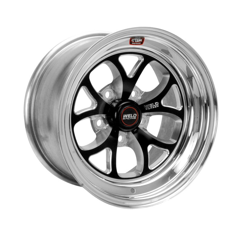 Weld S76 15x17.33 / 5x4.75 BP / 5.5in. BS Black Wheel (Medium Pad) - Non-Beadlock Wheels - Forged Weld