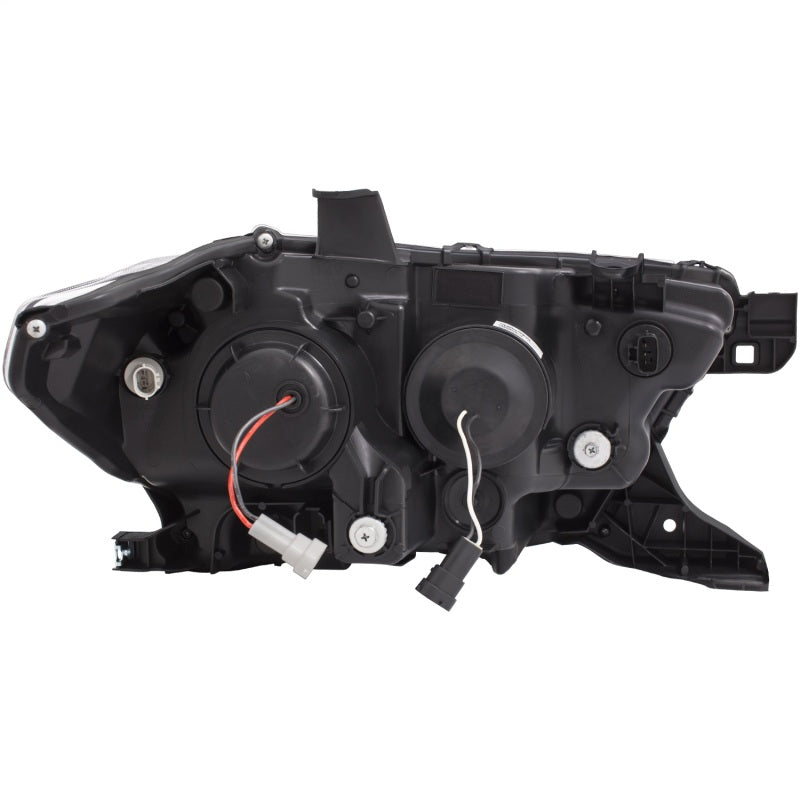 ANZO 2016-2017 Toyota Tacoma Projector Headlights w/ Plank Style Black w/ Amber Headlights ANZO