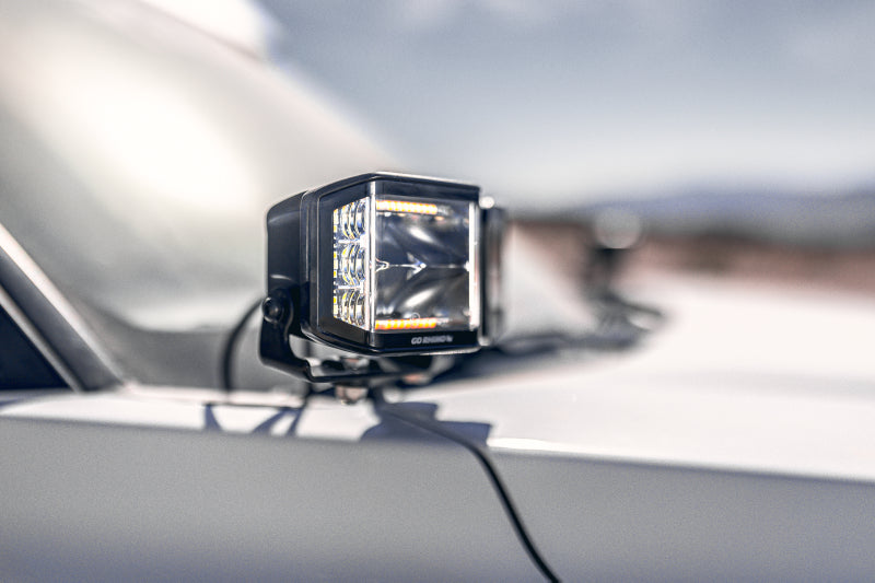 Go Rhino Universal XE Hood Hinge Cube Light Mount Light Mounts Go Rhino