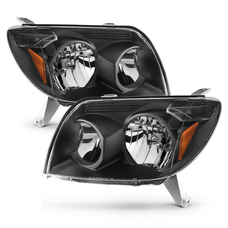 ANZO 2003-2005 Toyota 4Runner Crystal Headlights Black Headlights ANZO