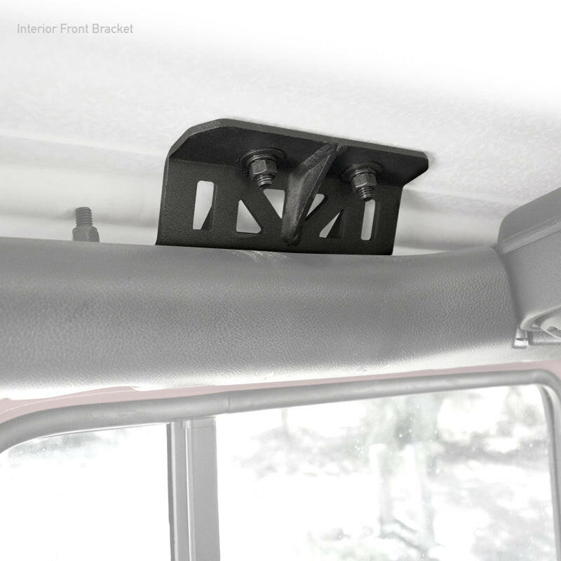 Go Rhino 19-22 Jeep Wrangler JLU SRM Roll Bar Mount Kit - Tex. Blk Roof Rack Go Rhino