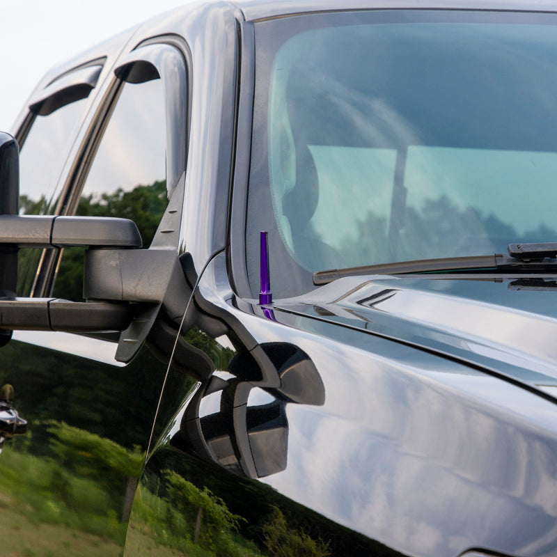 Wehrli 07.5-19 Chevrolet 6.6L Duramax Billet TIG Torch Stubby Antenna - Semi-Gloss Black Antennas Wehrli