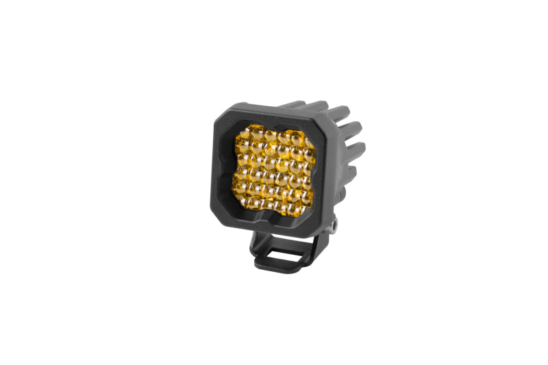 Diode Dynamics Stage Series C1 LED Pod Sport - Yellow Flood Standard ABL Each Light Accessories and Wiring Diode Dynamics