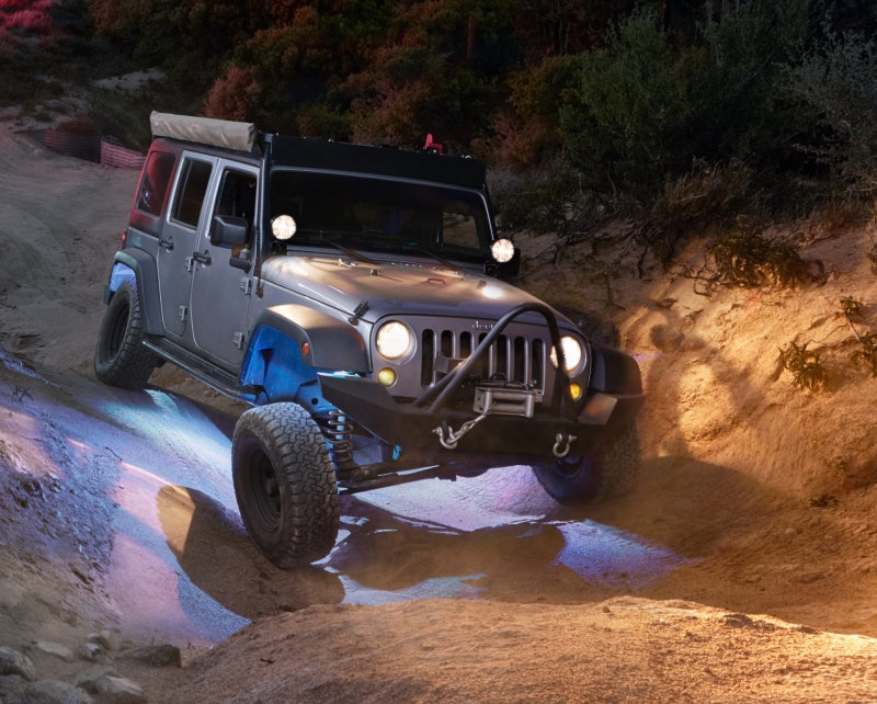 KC HiLiTES C-Series RGB LED Rock Light Kit (Incl. Wiring) - Set of 6 Light Bars & Cubes KC HiLiTES