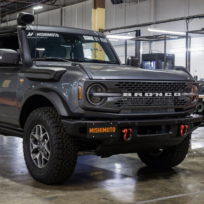 Mishimoto 2021+ Ford Bronco Modular Bumper License Plate Relocation License Plate Relocation Mishimoto