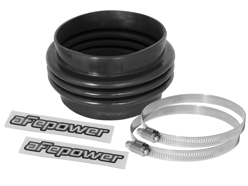 aFe Magnum FORCE Intake Coupling Kit (5 IN ID x 3 IN L) Straight Coupler w/ Hump - Black Air Intake Components aFe