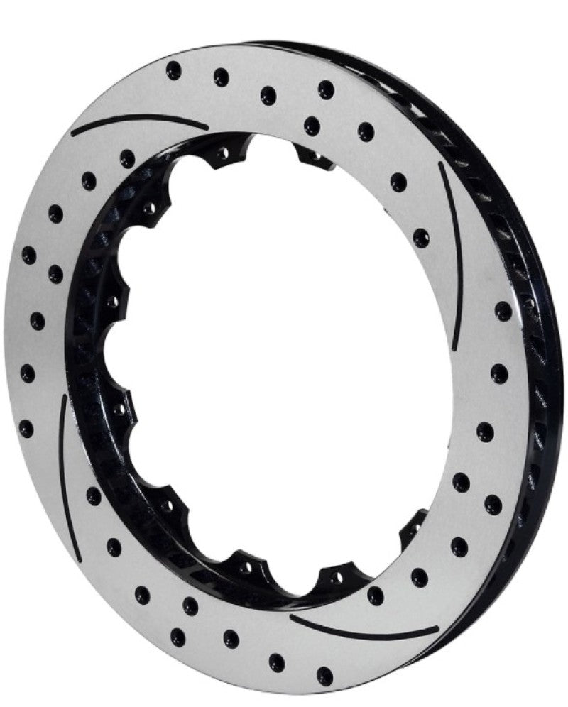 Wilwood Rotor-SRP48 SPC-37-LH-BLK-Drill 12.88 x 1.25 - 12 on 8.75in Brake Rotors - 2 Piece Wilwood