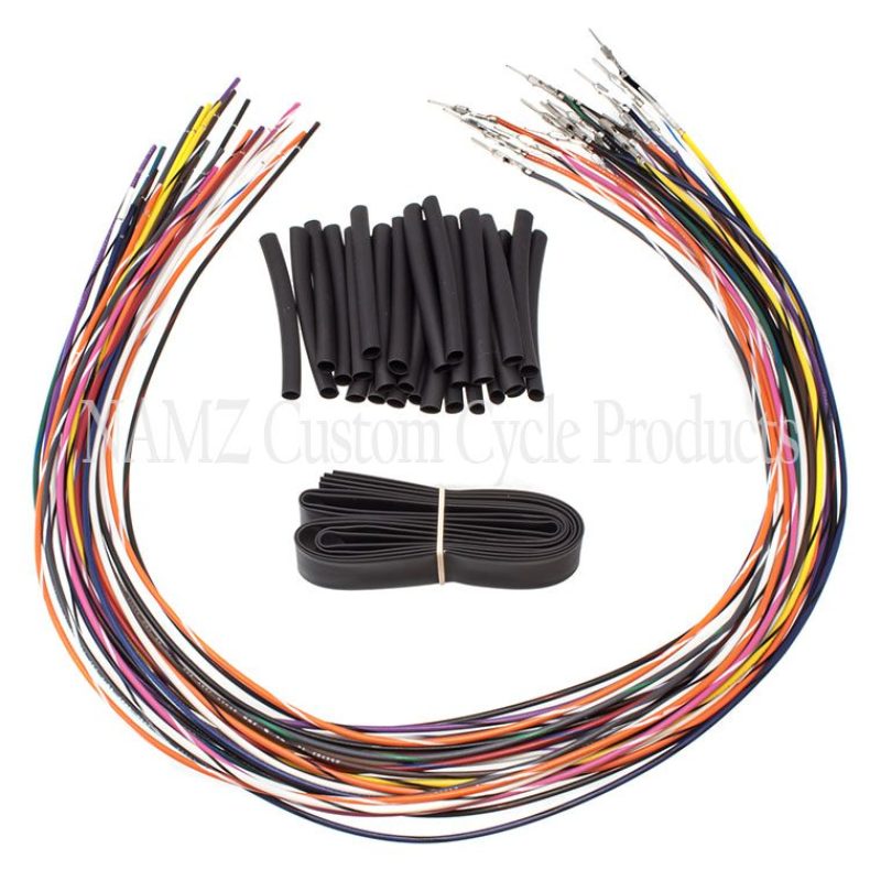 NAMZ 07-13 Baggers (Excl TBW) Handlebar Switch Wire Extensions 24in. (Cut & Solder/Max 20in. Apes) Wiring Harnesses NAMZ