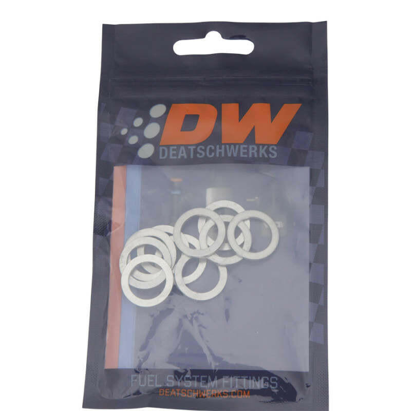 DeatschWerks -6 AN Aluminum Crush Washer (Pack of 10) Hardware - Singles DeatschWerks