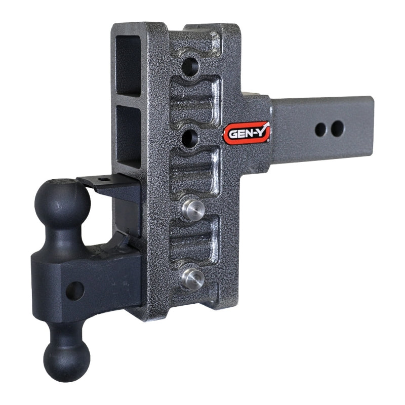 Gen-Y Mega Duty 3in Shank 6in Offset Drop 32K Hitch w/GH-0161 Dual-Ball/GH-0162 Pintle Lock Hitch Receivers GEN-Y Hitch