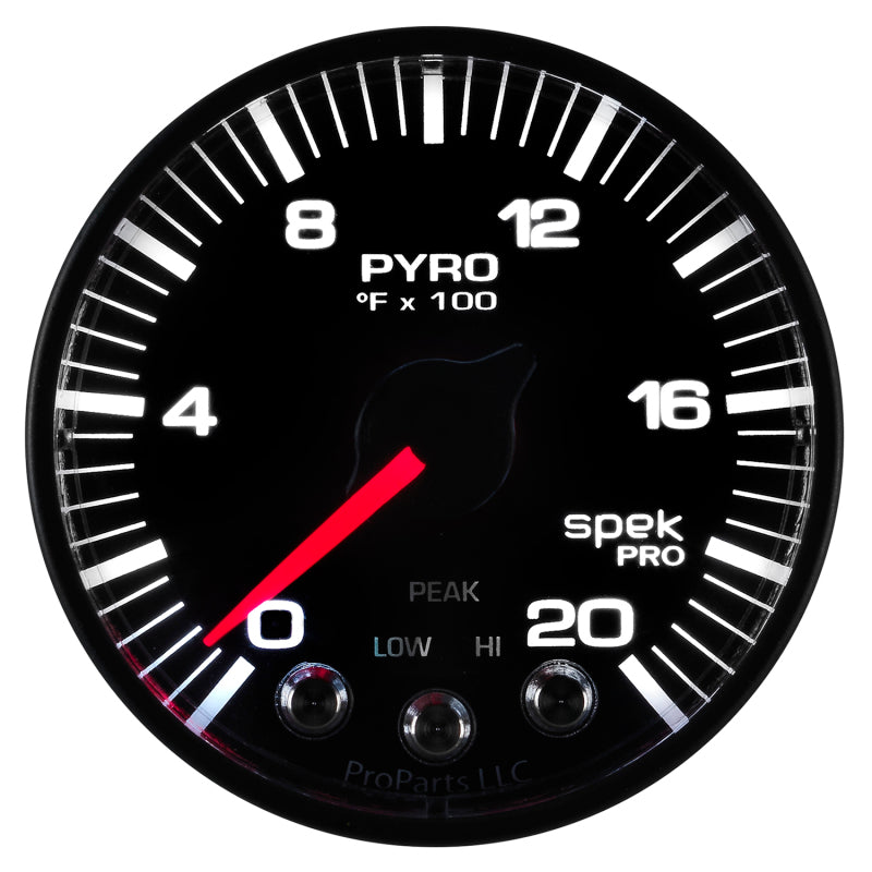 Autometer Spek-Pro 52.4mm 0-2000F Digital Stepper Motor Pyrometer Gauge Gauges AutoMeter