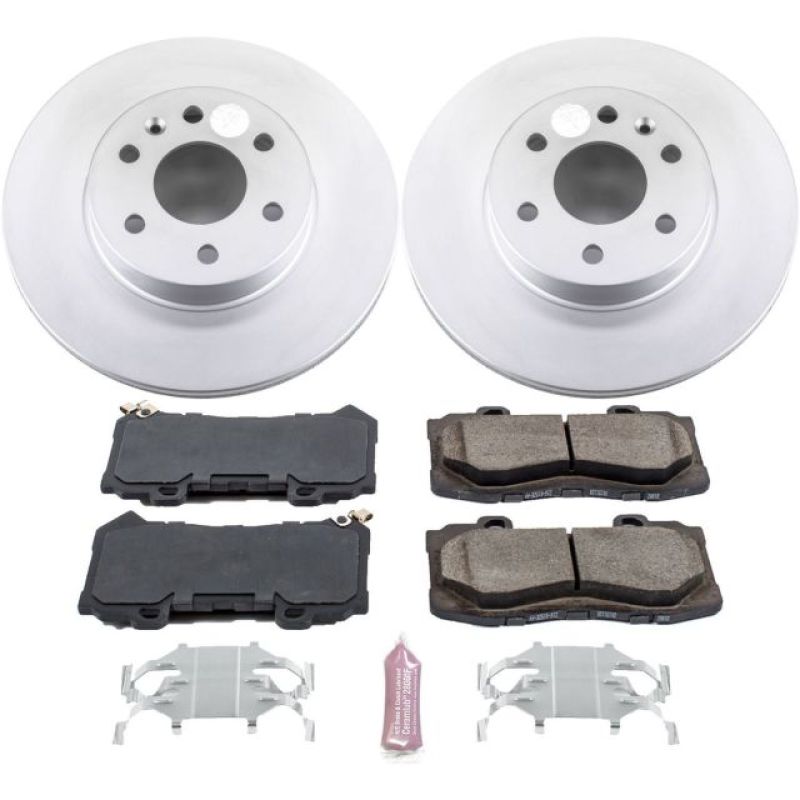 Power Stop 15-18 Chevrolet Colorado Front Z17 Evolution Geomet Coated Brake Kit Brake Kits - Performance Blank PowerStop
