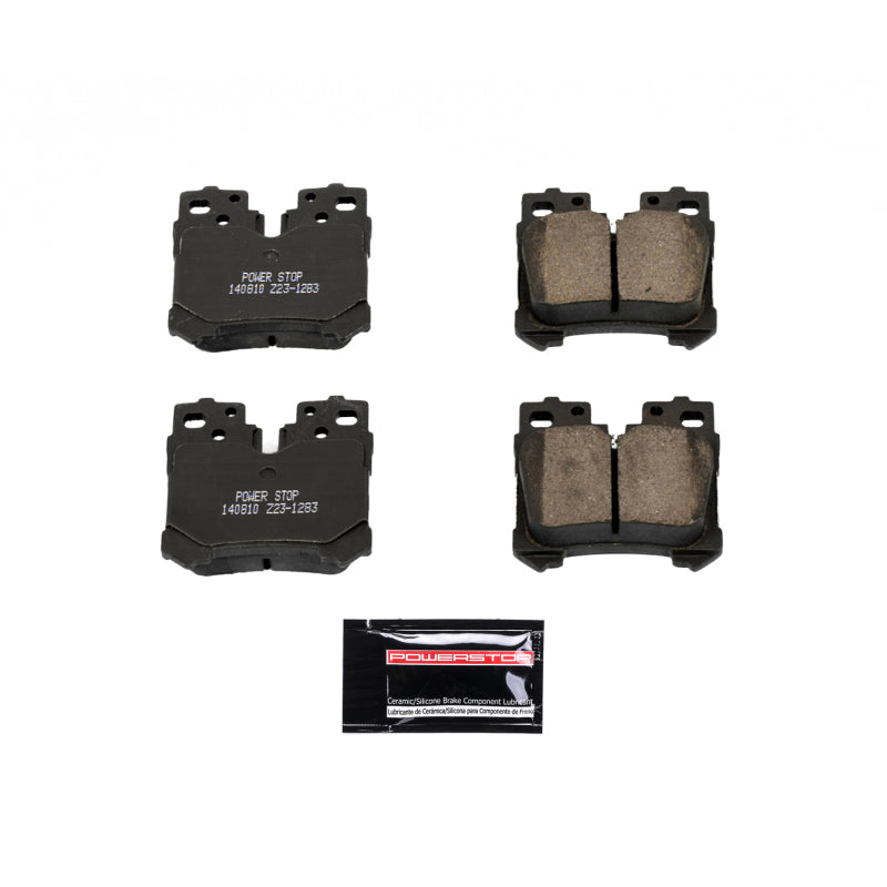 Power Stop 07-17 Lexus LS460 Rear Z23 Evolution Sport Brake Pads w/Hardware Brake Pads - Performance PowerStop