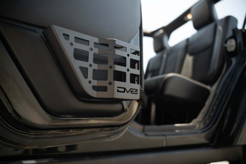DV8 Offroad 11-18 Jeep Wrangler JK 4 Door Only Rear Door Pocket Molle Panels - Black Exterior Trim DV8 Offroad