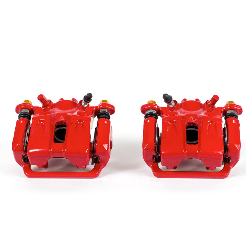Power Stop 09-14 Acura TL Rear Red Calipers w/Brackets - Pair Brake Calipers - Perf PowerStop
