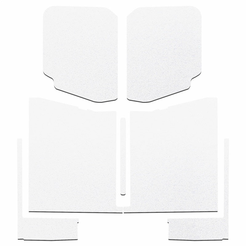 DEI 20-22 Jeep Gladiator JT 4-Door Boom Mat Complete Headliner Kit - 7 Piece - White Hard Top Accessories DEI