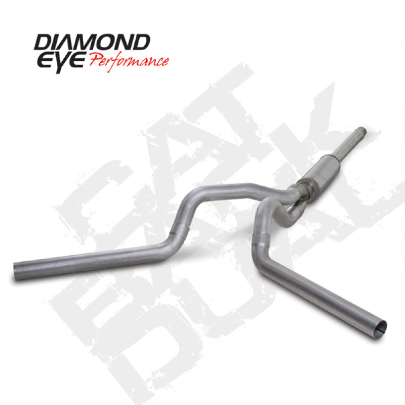 Diamond Eye KIT 4in Catback DUAL AL: 94-97 FORD 7.3L F250/F350 PWRSTROKE Catback Diamond Eye Performance