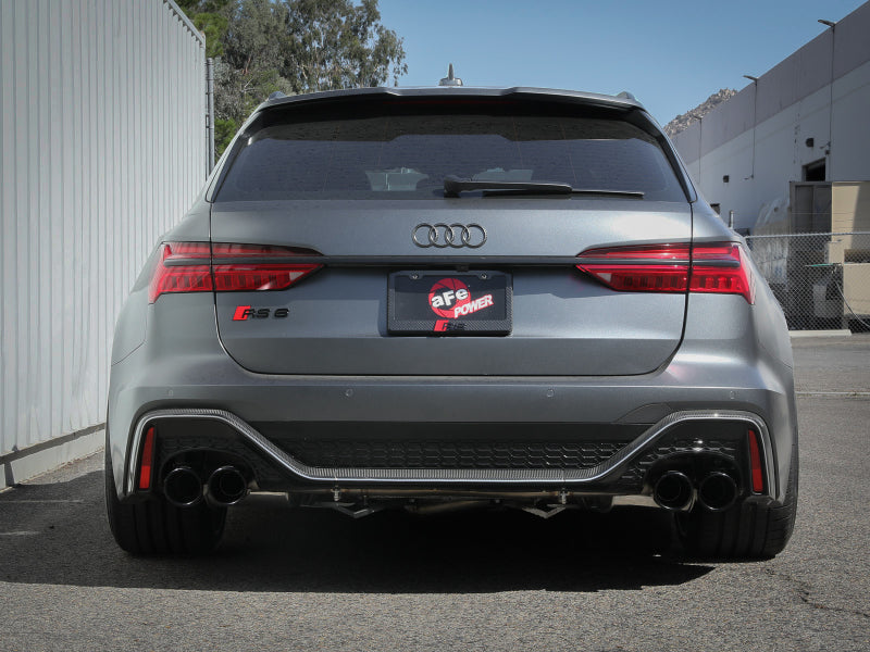 aFe 20-22 Audi RS6 Avant V8 4L (tt) MACH Force-Xp 3in to 2.5in 304 SS Cat-Back Exhaust w/ Black Tip Catback aFe