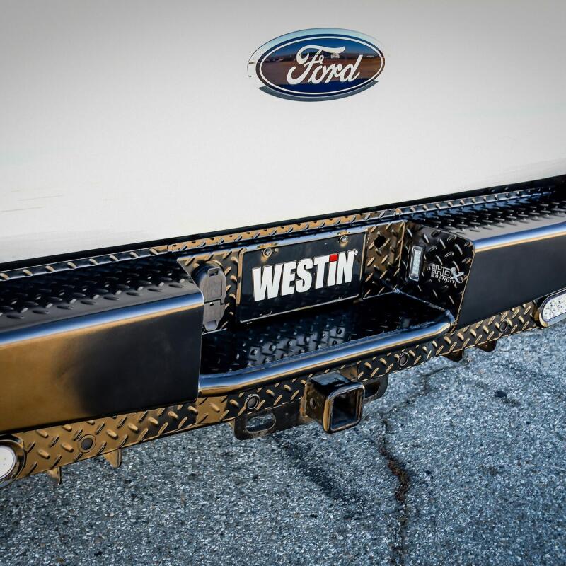 Westin 17-21 Ford F-250/350 HDX Bandit Rear Bumper - Black Bumpers - Steel Westin