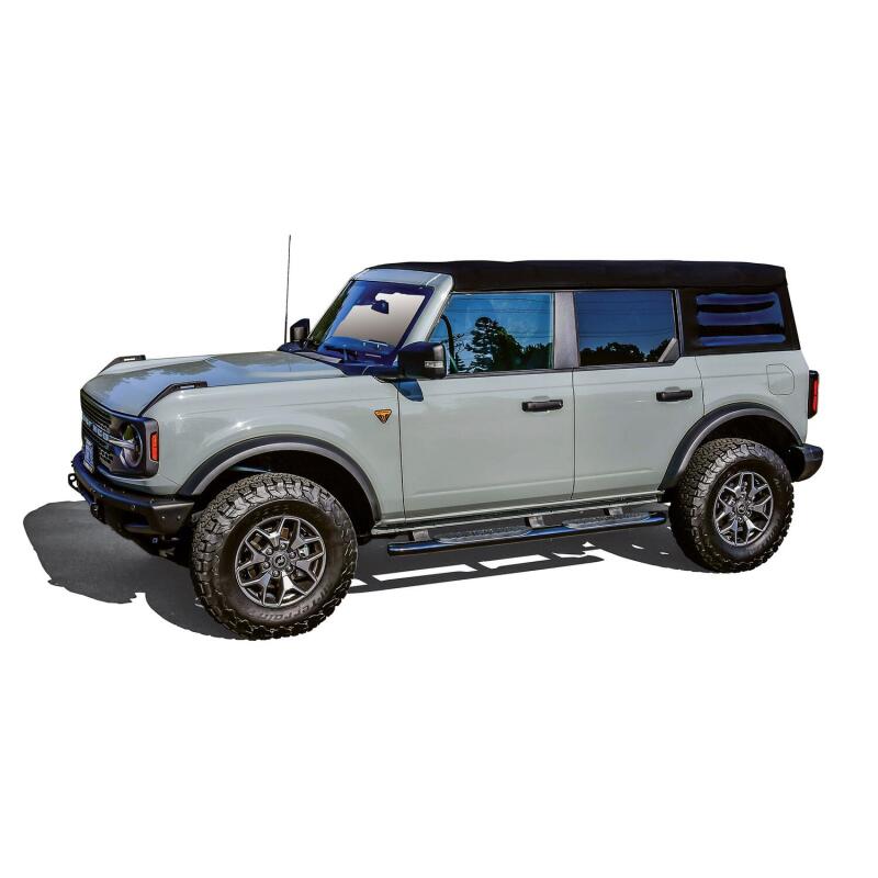 Westin 21-22 Ford Bronco (4-Door) PRO TRAXX 4 Oval Nerf Step Bars - Textured Black Nerf Bars Westin