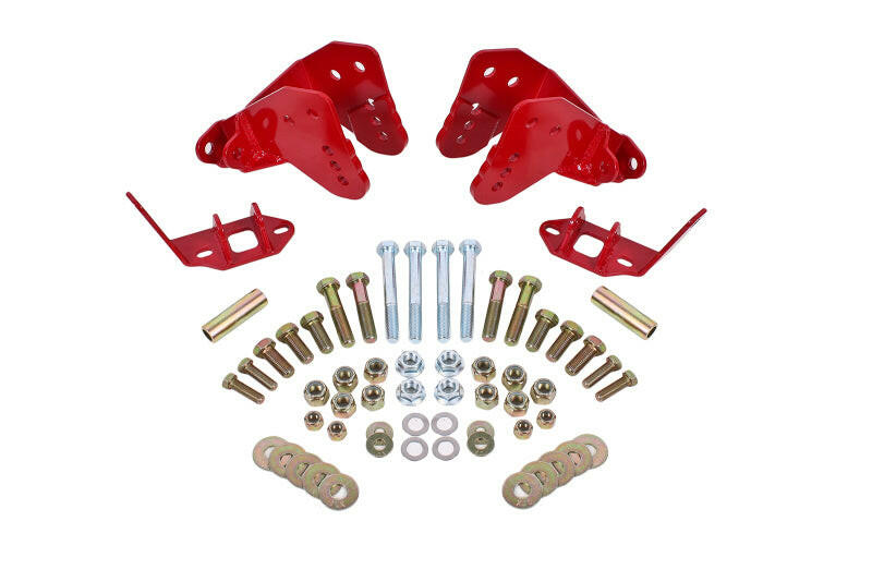 BMR 78-87 G-Body Rear Coilover Conversion Kit w/ Control Arm Bracket - Red Coilover Components BMR Suspension