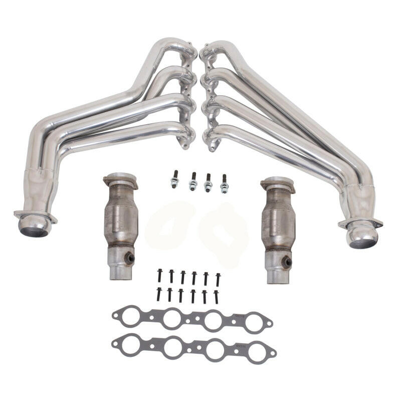 BBK 10-15 Camaro LS3 L99 Long Tube Exhaust Headers With Converters - 1-3/4 Silver Ceramic Headers & Manifolds BBK