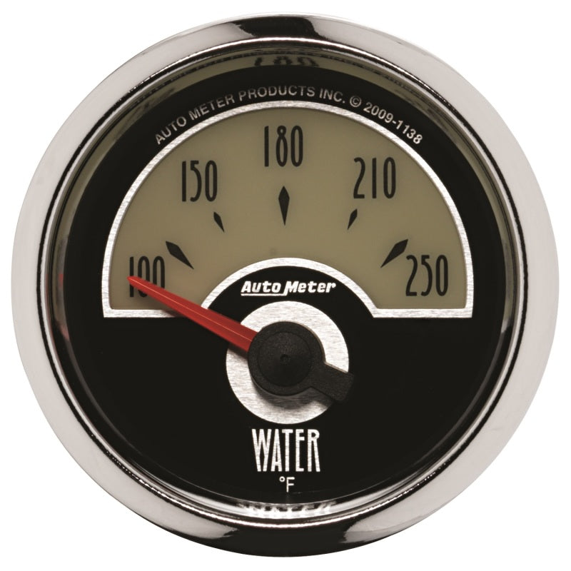 AutoMeter Gauge Water Temp 2-1/16in. 250 Deg. F Elec Cruiser Gauges AutoMeter