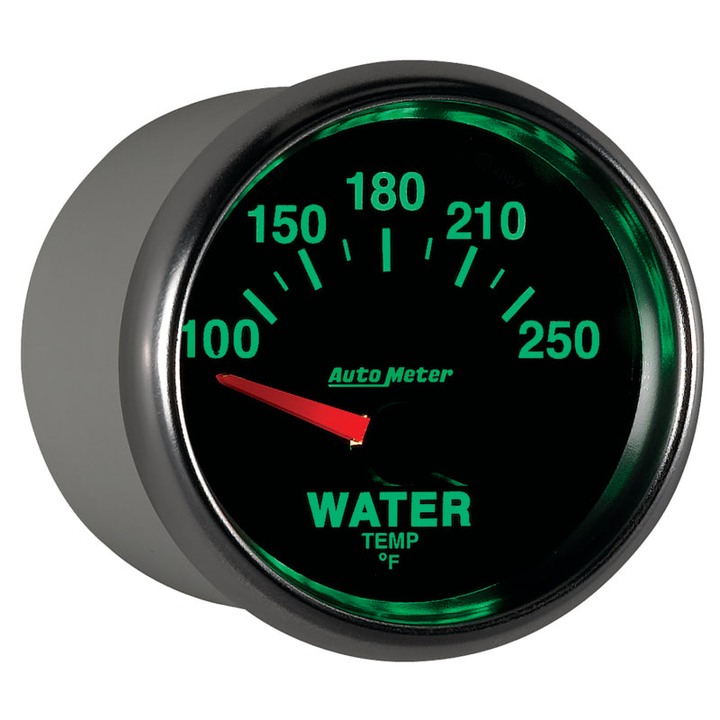 Autometer GS 52mm 100-250 Deg F Short Sweep Electronic Water Temperature Gauge Gauges AutoMeter