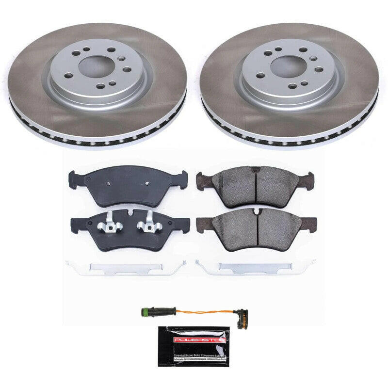 Power Stop 06-07 Mercedes-Benz R500 Front Semi-Coated Rotor Kit Brake Kits - Performance Blank PowerStop