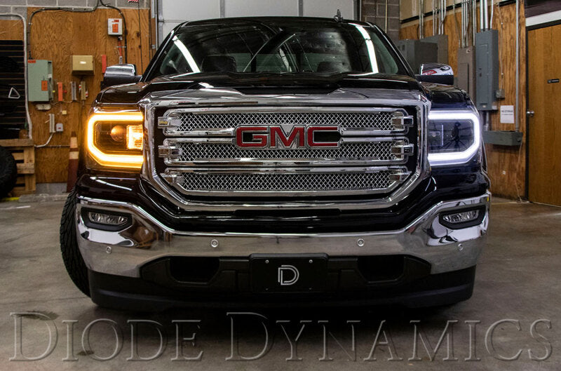 Diode Dynamics GMC Sierra LED Halos Switchback 16-18 Sierra 1500 Bulbs Diode Dynamics