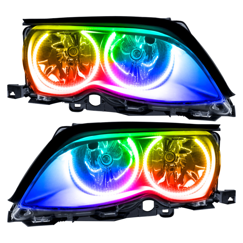 Oracle 02-05 BMW 3 Series SMD HL - Black - ColorSHIFT w/o Controller Headlights ORACLE Lighting