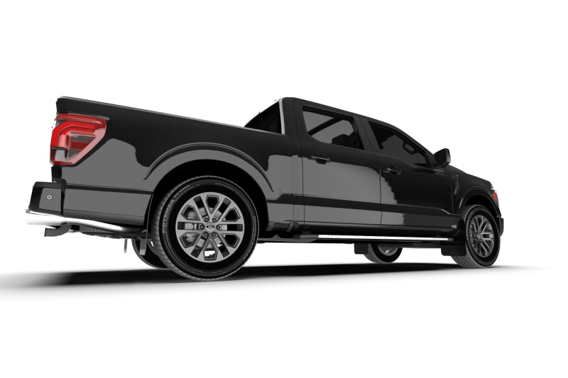 Rally Armor 21-25 Ford F-150 (Excl. Raptor) Black UR Mud Flap w/White Logo Mud Flaps Rally Armor